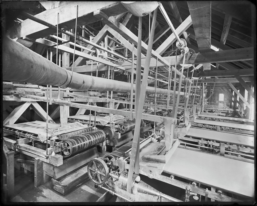 Mill processing tables for gold.