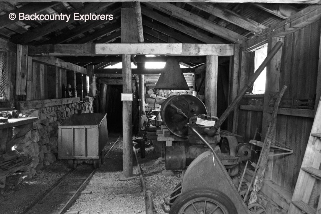 Black and white picture of black smith area