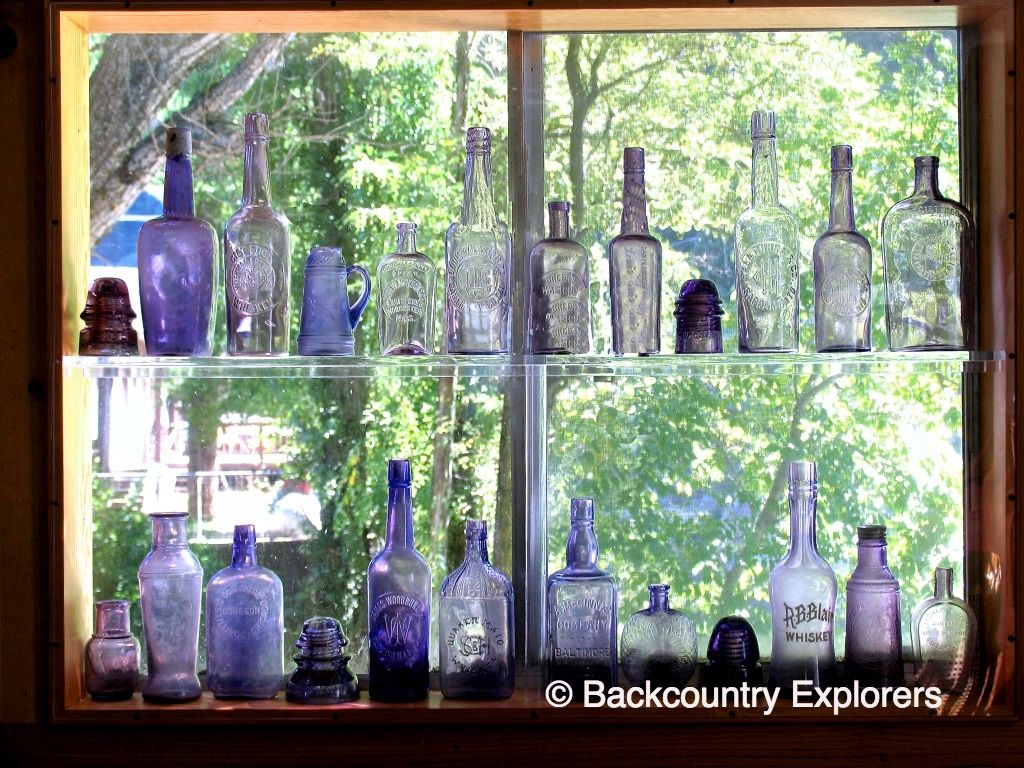 Old bottles in museum