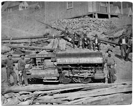 Bald mountain locomotive used inside the mine