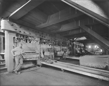 Stamp mill and operators.