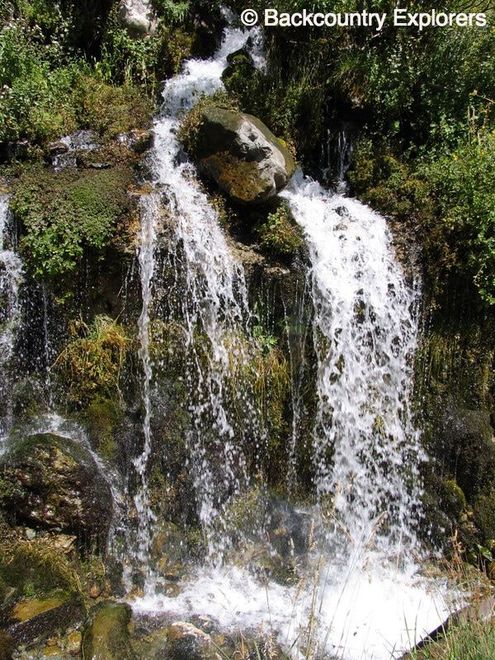 Big springs close up of water falls.