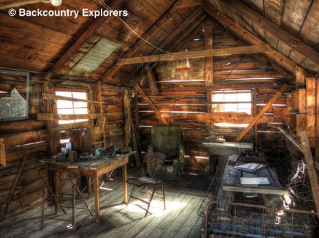 Inside the Lost Burro Mine cabin