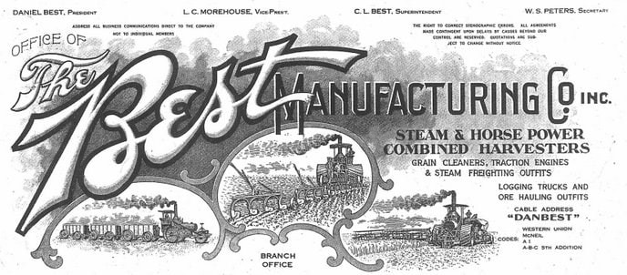 Best Manufacturing Company letterhead, ca 1900