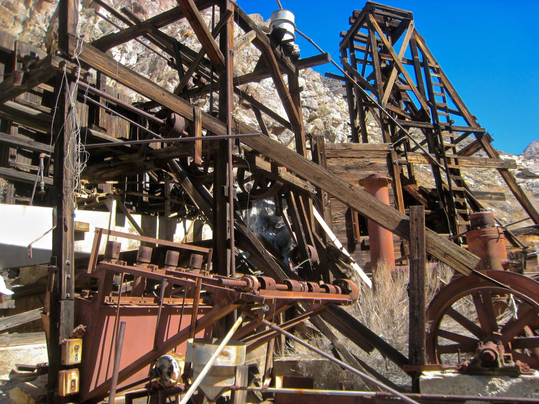 Mill and stamp view of Corona Mine