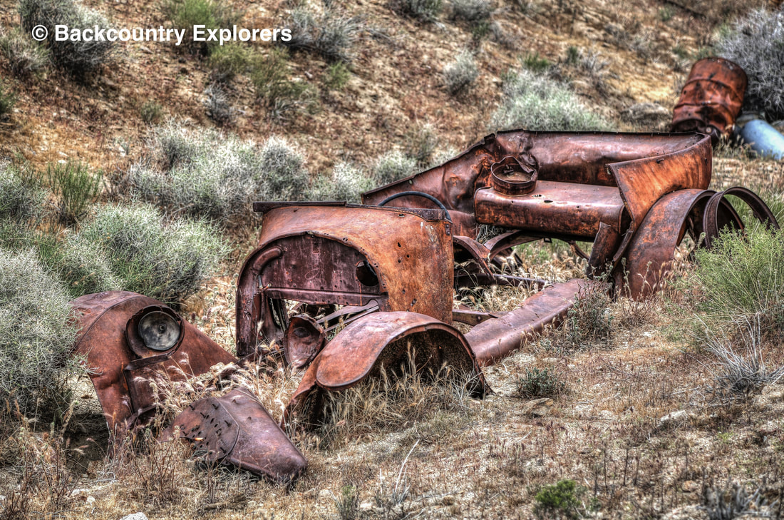 Old rusted car body