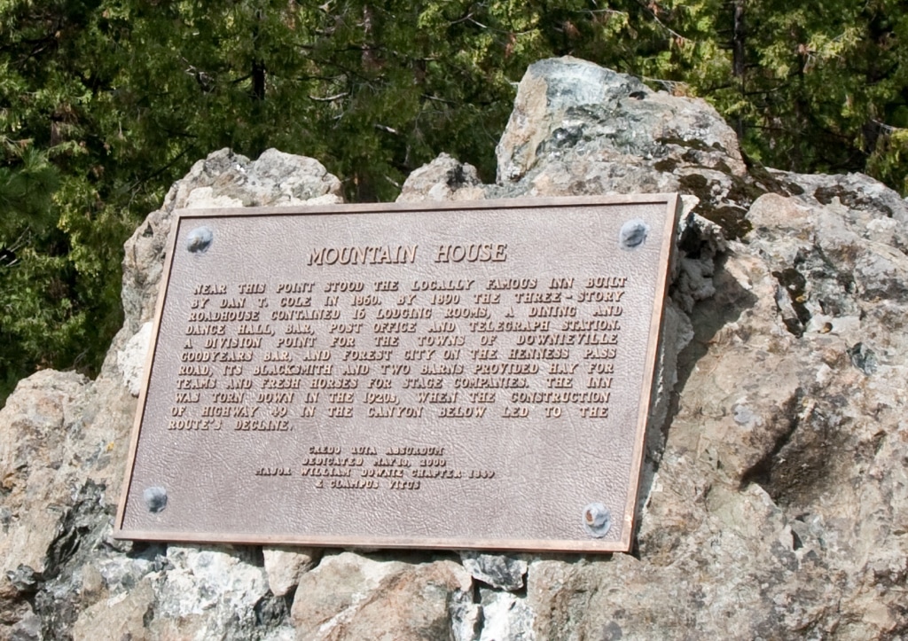 Mountain House plaque
